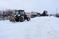В Мглинском районе ведется работа по устранению последствий снегопадов