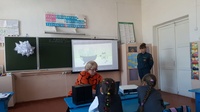 Сотрудники МЧС в Мглинской школе № 2 рассказали школьникам об опасности выхода на тонкий лед водоемов